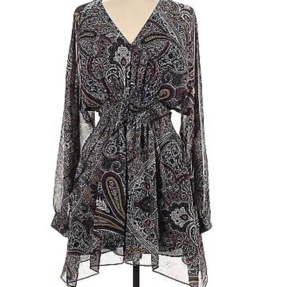 All Saints Nichola Scarf Dress Retails $340 - Picture 4 of 5